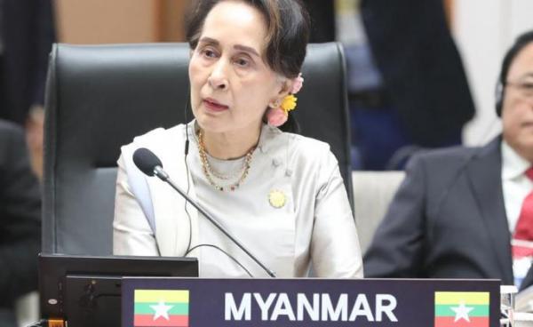 Myanmar State Counsellor Aung San Suu Kyi. Photo: EPA