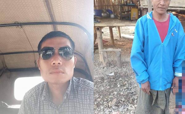 Ko Nyunt Win (with spectacles) and Ko Shwe Tun from Thabeik Taung Village in Arakan State’s Buthidaung Township.