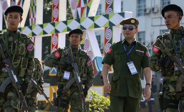 The IrrawaddyAA Brig-Gen Tun Myat Naing attends a peace conference for ethnic armed groups in Kachin State in July 2016. / The Irrawaddy