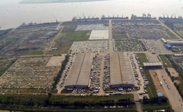 Arieal view of Thilawa Special Economic Zone. Photo: Myanmar International Terminals Thilawa