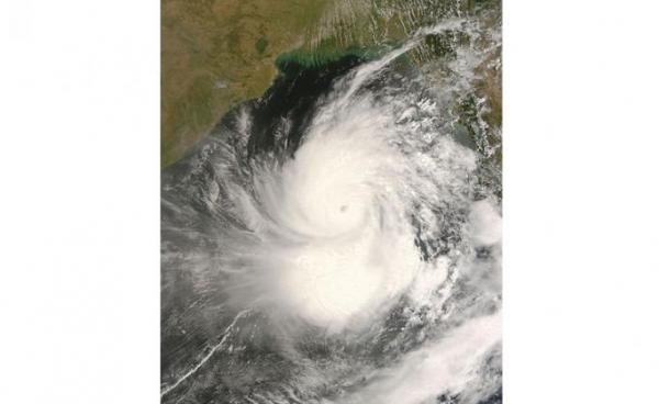 Cyclone Nargis approaching landfall in Myanmar. Photo: Wikipedia