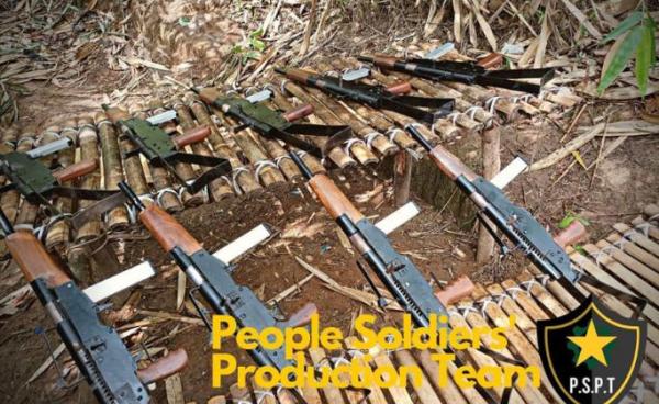 Sub-machine guns produced by the People Soldiers’ Production Team