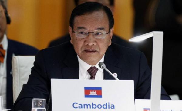 Cambodia’s Foreign Minister Prak Sokhonn. Photo: Javier Lizon / POOL / AFP)