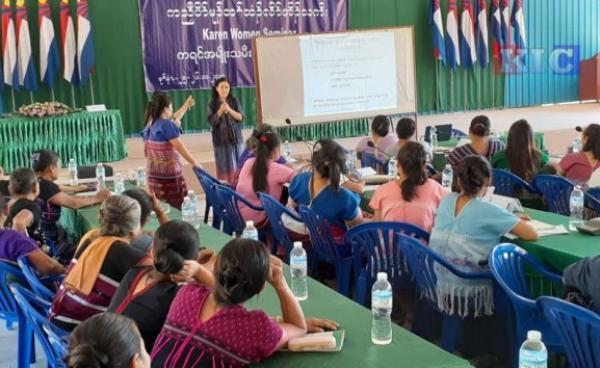 Karen women seminar at Lay Wah, Pa-an district, Karen State, October 2019