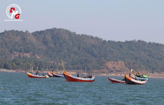 ၂၀၂၂ ခုနှစ်အတွင်း ပေါက်တောမြို့နယ်အတွင်းရှိ ငါးဖမ်းစက်လှေများအား တွေ့ရစဉ်။