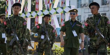 The IrrawaddyAA Brig-Gen Tun Myat Naing attends a peace conference for ethnic armed groups in Kachin State in July 2016. / The Irrawaddy